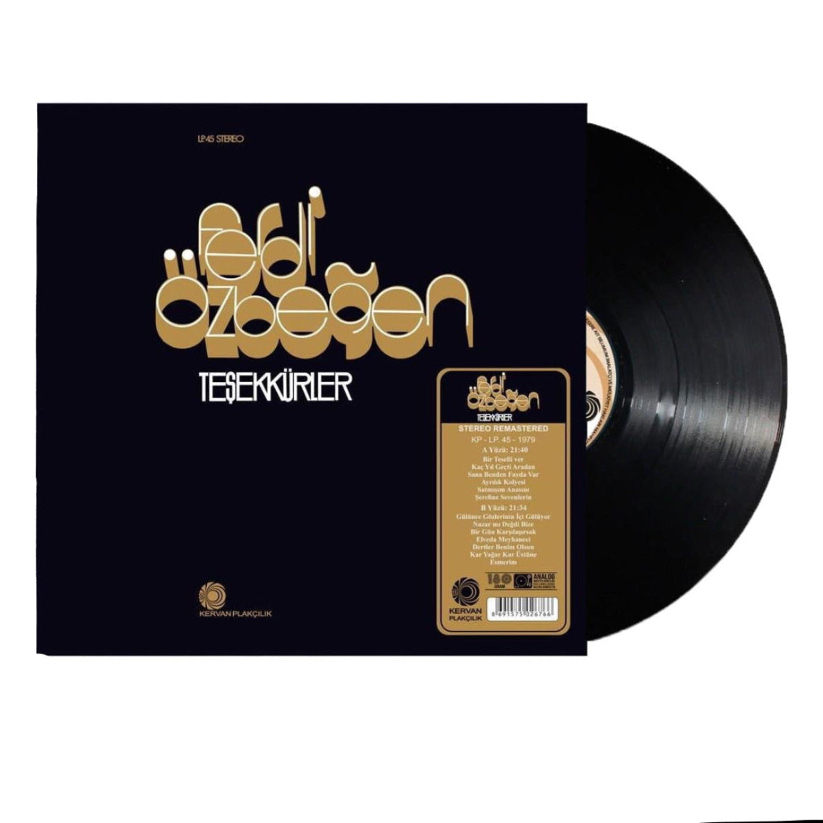 Ferdi Özbeğen - Teşekkürler (Plak)Türkische Arabeskenmusik | Arabesk Müzik | Plak | LP
