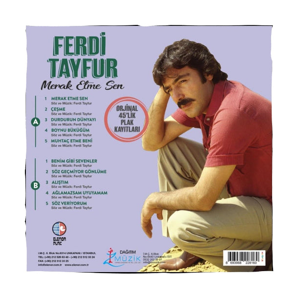 Ferdi Tayfur - Merak Etme Sen (Renkli Plak) Ferdi Tayfur Merak Etme Sen Plak (Renkli Plak) Schallplatte