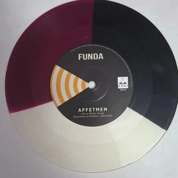 Funda Çaresizim Affetmem Plak - (Renkli Plak) Türk pop müziği | slow müzik | Plak
