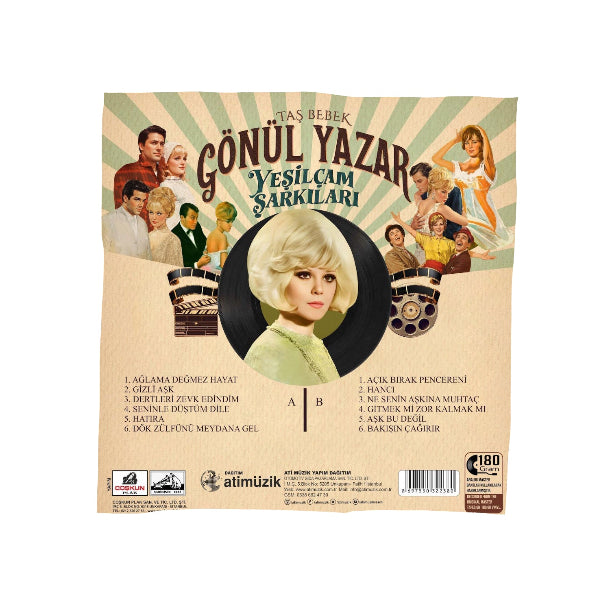 Gönül Yazar - Yeşilçam Şarkıları (Plak) Yeşilçam Şarkıları Plak | Yesilcam Sarkilari Plak