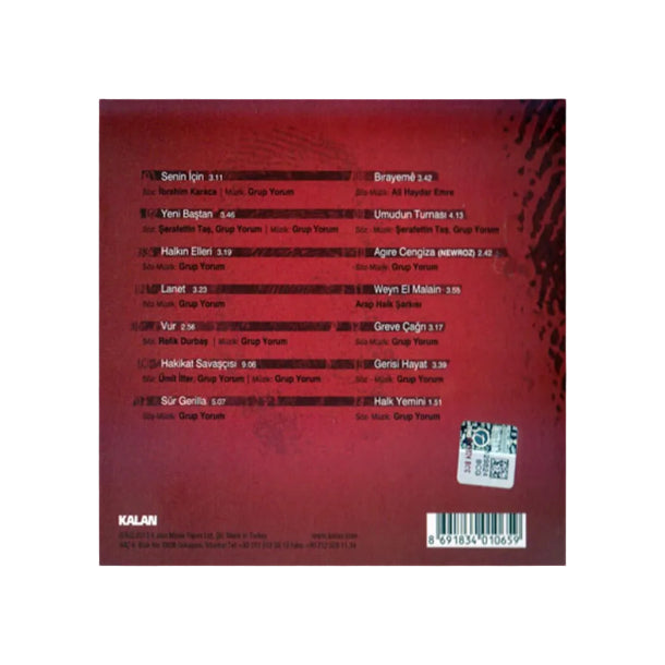 Grup Yorum - Halkın Elleri ( CD ) Özgün | Protesto | Müzik | CD | CD'ler