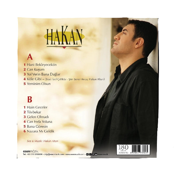 Hakan Altun - Hakan Plak (Plak) Hakan Altun|  Hain Geceler | Köle gibi | Plak | Schallplatte | LP