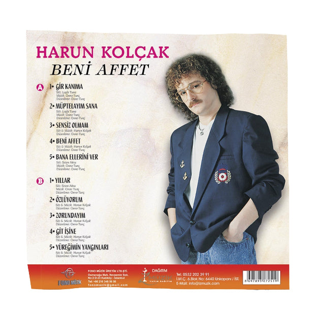 Harun Kolçak plak | Harun Kolçak Beni Affet Plak (Siyah Plak) Schallplatte | LP
