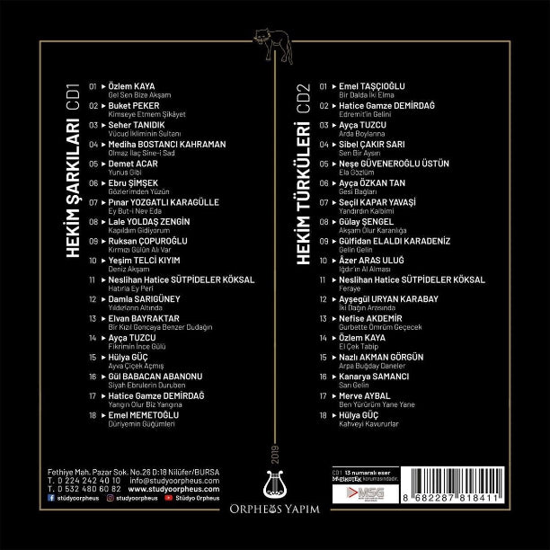 Hekimler Söylüyor CD (2 CD) Türk Sanat Müziği | CD | Hekimler Söylüyor CD | Türkische klassische Musik | CD