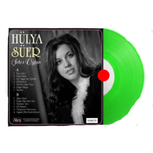 Hülya Süer - Şeker Oğlan Plak(Renkli Plak)Hülya Süer Şeker Oğlan Plak | Türk Halk Müziği | Plak