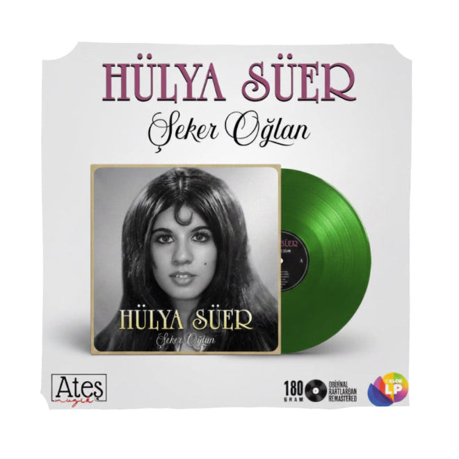Hülya Süer - Şeker Oğlan Plak(Renkli Plak)Hülya Süer Şeker Oğlan Plak | Türk Halk Müziği | Plak