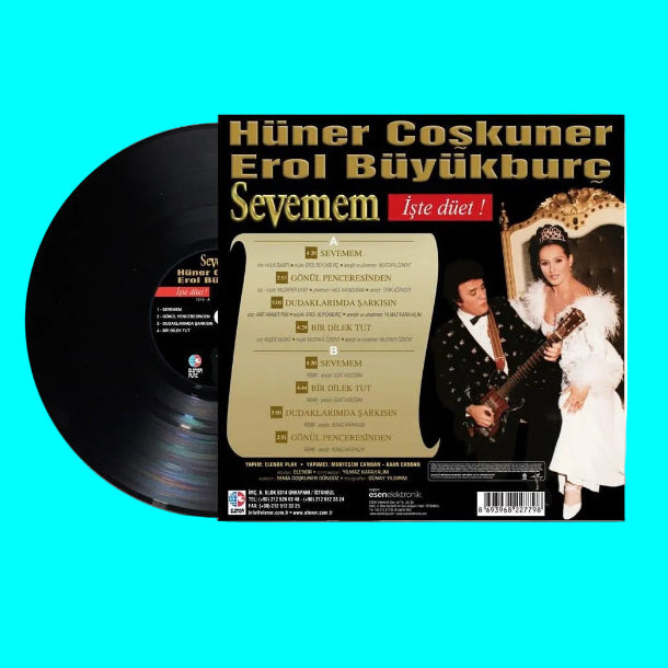 Hüner Coşkuner | Erol Büyükburç - Sevemem (Plak) Türkçe | Pop | Plak | Schallplatte | LP