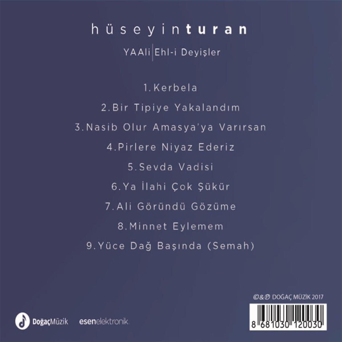 Doğaç Müzik Hüseyin Turan-YA Ali/Ehl-i Deyişler(CD)