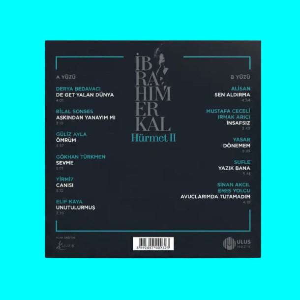 ibrahim Erkal - Hürmet | 2 Plak (Özel Solid Turkuaz Plak) Schallplatte | LP