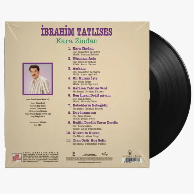 İbrahim Tatlıses - Kara Zindan Plak (ibrahim tatlises Plak) Ibrahim Tatlıses Schallplatte | ibrahim Tatlıses Plak çeşitleri