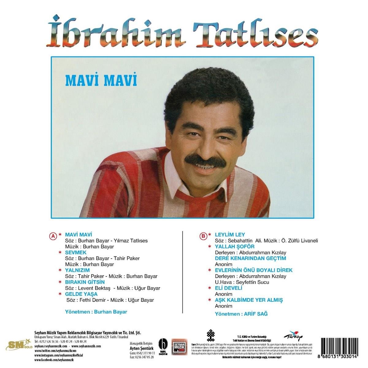 İbrahim Tatlises- Mavi Mavi (Plak)Schallplatte