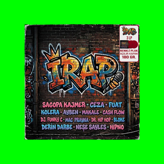 iRap Plak(3 Renkli Plak)Sagopa Kajmer - Ceza - Fuat - Kolera - Ayben - Makale | Plak | LP | Schallplatte