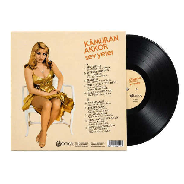 Kamuran Akkor - Sev Yeter (Plak) Kamuran Akkor Sev Yeter Plak | Arabesk | LP