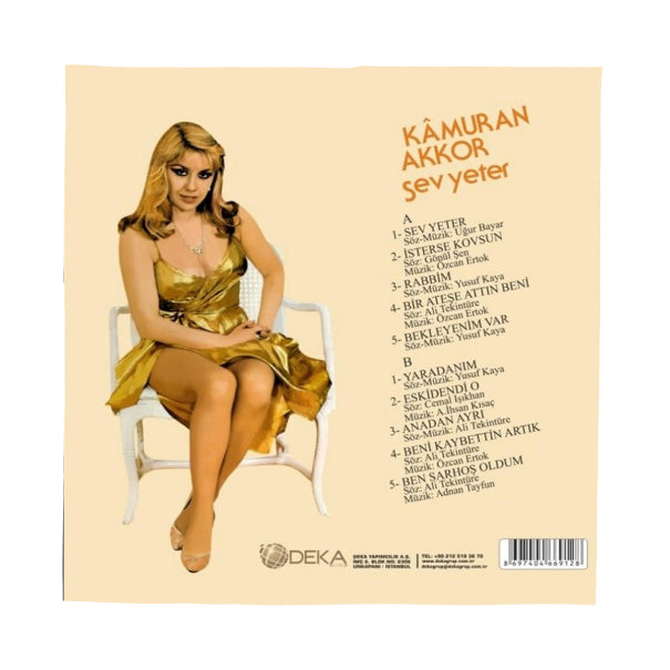 Kamuran Akkor - Sev Yeter (Plak) Kamuran Akkor Sev Yeter Plak | Arabesk | LP