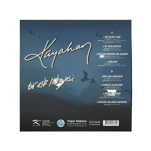 Kayahan - Bir Aşk Hikayesi  Plak | Türkische Pop (Schallplatte| Plak | | LP) Türkçe plak