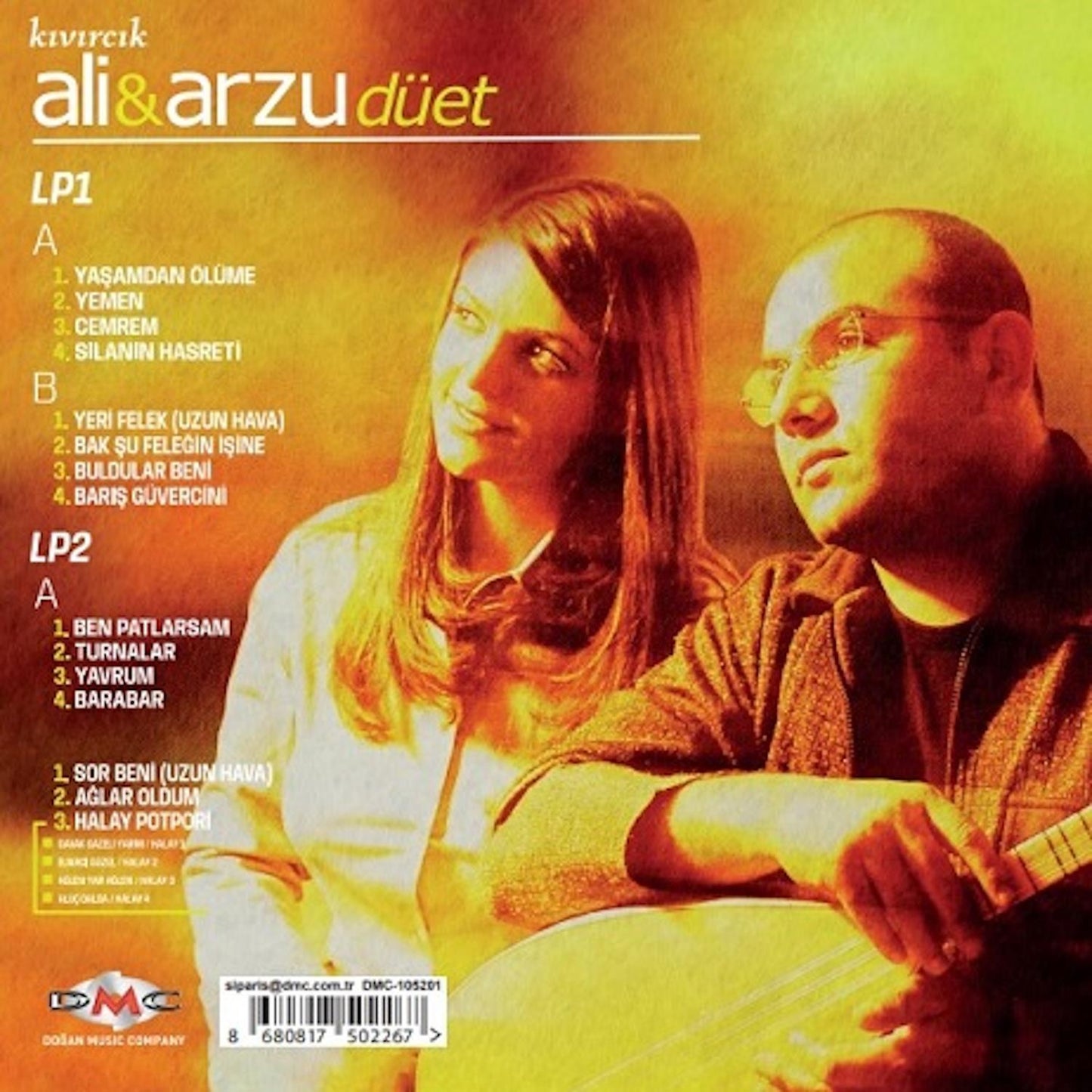 KIVIRCIK ALİ &amp; ARZU - Düet - LP2 - plak - vinil - poster