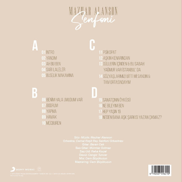 Mazhar Alanson Plak - Senfoni Plak (2 Plak) Türkçe Plak | Almanya Plak | Schallplatte | LP
