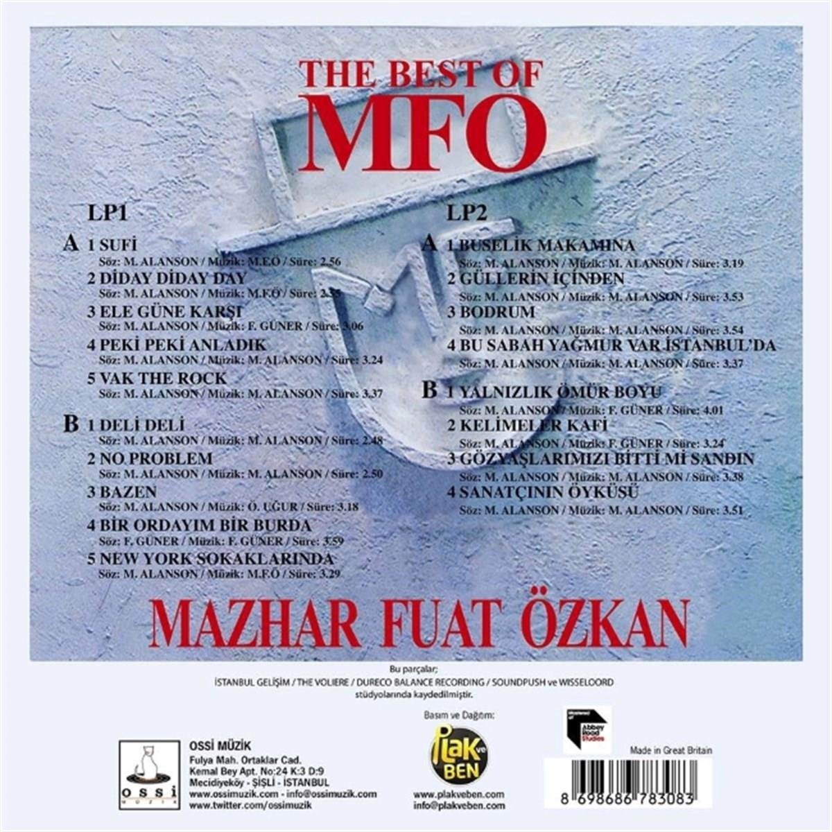 MFO'NUN EN İYİSİ - MAZHAR FUAT ÖZKAN -mfö-rekorun en iyisi - vinil - poster - 2LP