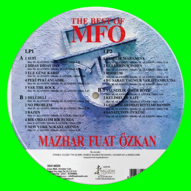 Mazhar Fuat Özkan - The Best Of Plak(Renkli 2 Plak | 2 LP) The Best of MFÖ Plak | LP