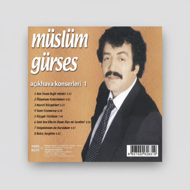 Müslüm Gürses - Açık Hava Konserleri 1 CD( Müslüm Gürses CD)Açık Hava Konserleri CD