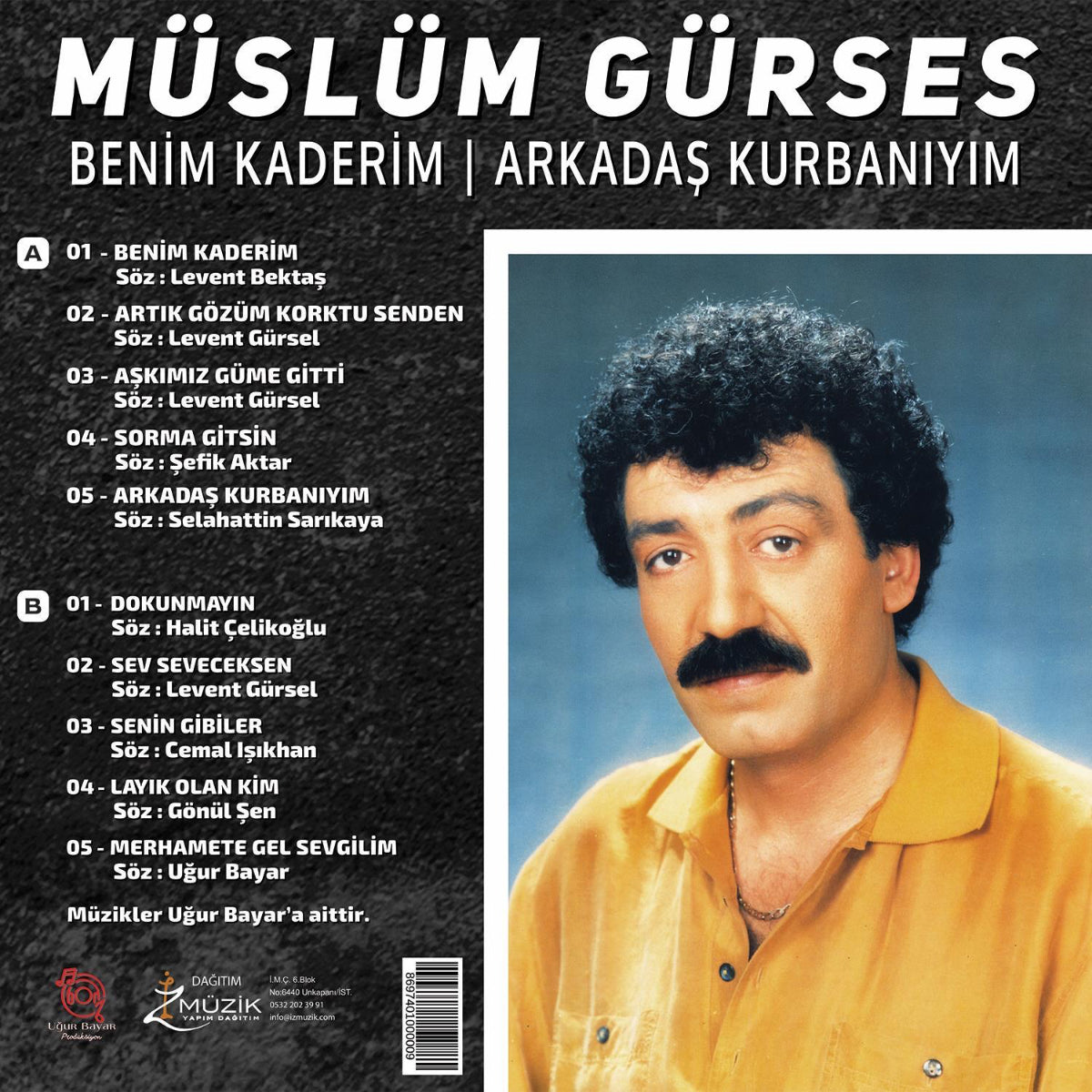 Müslüm Gürses Plak | Dertler İnsanı ( Arabesk | müzik | Plak | Schallplatte | LP