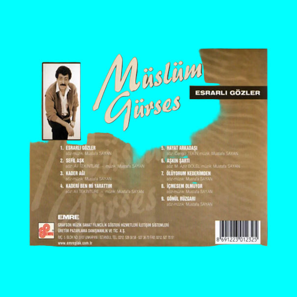Müslüm Gürses - Esrarlı Gözler CD ( Müslüm Gürses CD )Müslüm Gürses  Esrarli Gözler CD