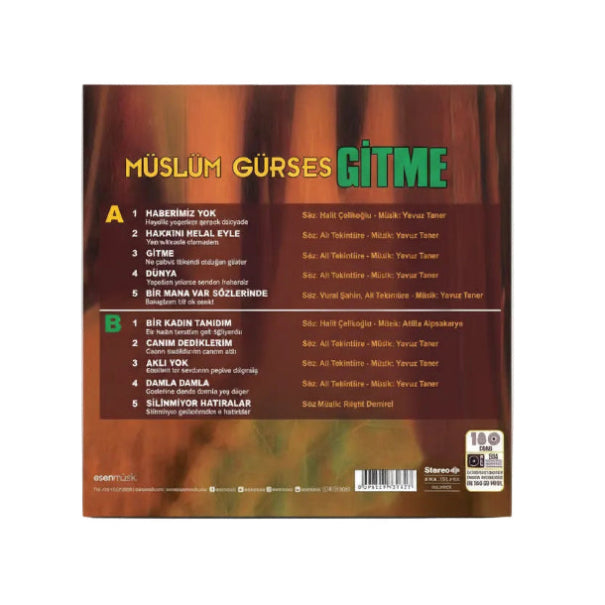 Müslüm Gürses - Gitme Plak (Müslüm Gürses Plak) Müslüm Gürses Gitme Plak