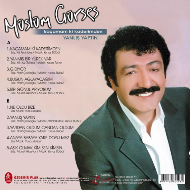 Müslüm Gürses - Kaçamam Ki Kaderimden Plak ( Müslüm Gürses Plak) Yanlış Yaptın Plak
