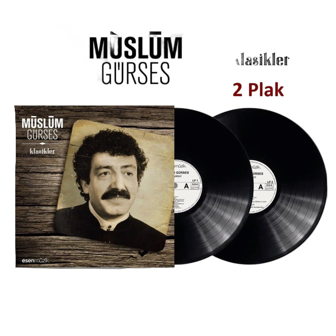 Müslüm Gürses Klasikler Plak ( 2 Plak )Müslüm Gürses Plak | Schallplatte | LP |Almanya | Hollanda | Belçika