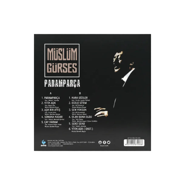 Müslüm Gürses Plak | Paramparça | Plak (Arabesk Plak) Schallplatte | LP