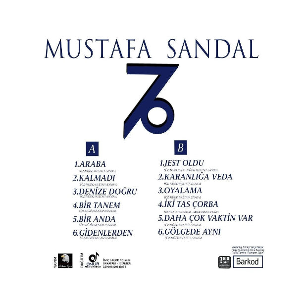 Mustafa Sandal - Gölgede Aynı - Araba ( Plak )Türkçe | Pop | Plak |kayıt | LP