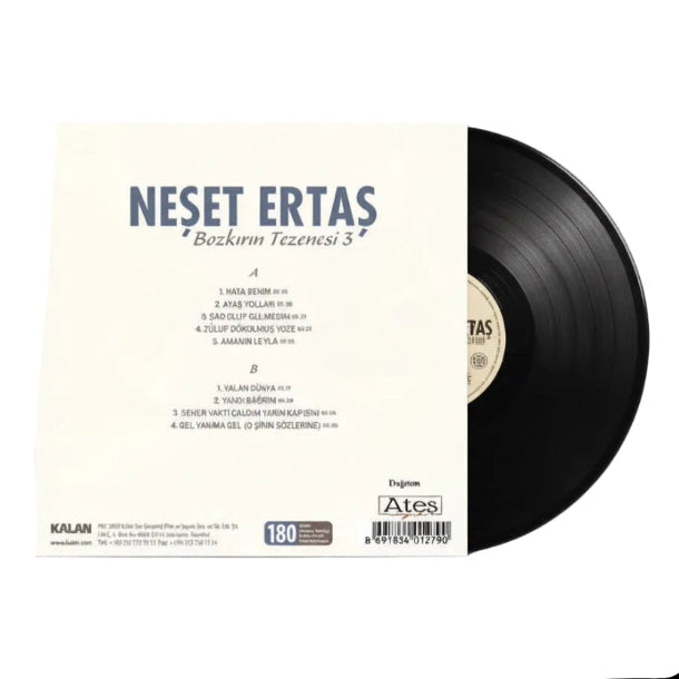 Neşet Ertaş plak|Bozkirin Tezenesi 3| PLAK kaydı| LP(Türk Halk Plak)