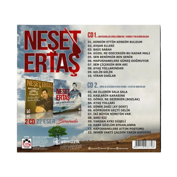 Neşet Ertaş - Mapushanelere Güneş Doğmuyor CD /Gönül Ne Gezersin Seyran Yerinde CD (2'li CD)
