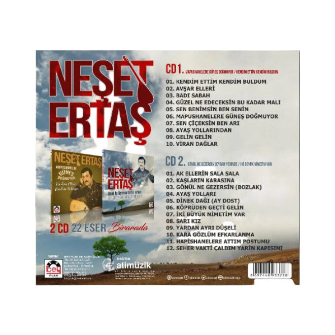 Neşet Ertaş - Mapushanelere Güneş Doğmuyor CD /Gönül Ne Gezersin Seyran Yerinde CD (2'li CD)