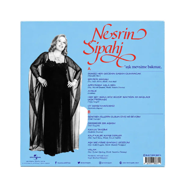 Nesrin Sipahi - Aşk Mevsime Bakmaz (Plak) Nesrin Sipahi Aşk Mevsime Bakmaz Plak | Türkische Kunstmusik | LP