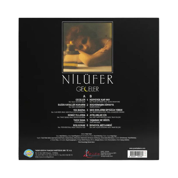 Nilüfer - Geceler (Renkli Plak) Nilüfer Geceler Plak | Nilüfer - Geceler Schallplatte | LP