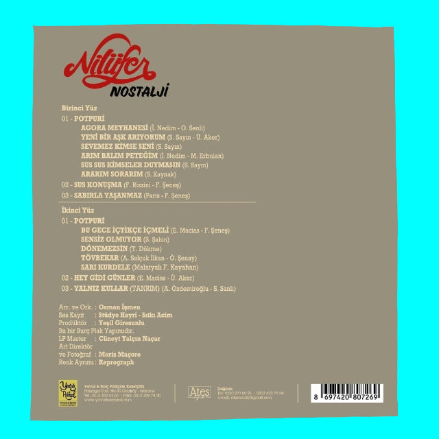 Nilüfer - Nostalji Plak(Nilüfer Plak) Türkce | Türkçe | Pop | Türkischer Pop | Schallplatte | LP