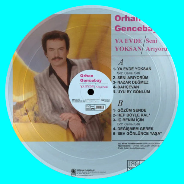 Orhan Gencebay - Ya Evde Yoksan (Plak)Orhan Gencebay Plak | Orhan Gencebay Ya Evde Yoksan Plak