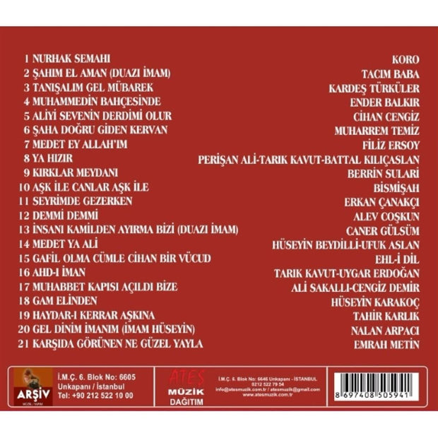 Pirler ve Dedeler 2 (CD) Çeşitli Sanatçılar - Türk Halk | Arşiv Müzik (CD)