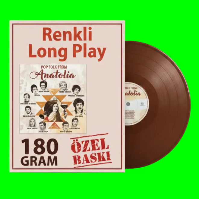 Pop Folk From Anatolia Plak|Türk Halk | Plak (Renkli Plak)Schallplatte|LP