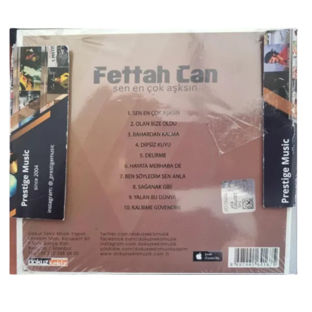 Fettah Can - Sen En Çok Aşksın ( CD )Türkçe CD