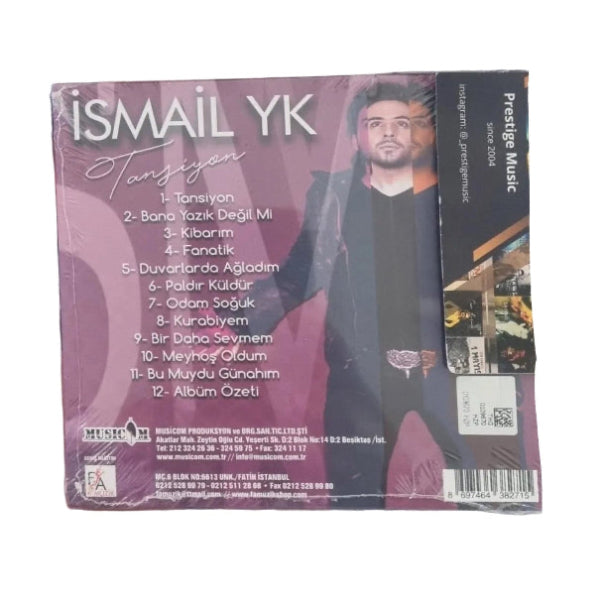 İsmail YK CD'si | İsmail YK-|Tansiyon (CD) Türkçe Pop CD