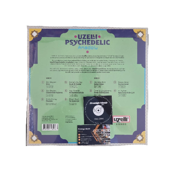 UZELLI PSİKEDELİK | Anadolu Plak |Anadolu Rock | Kaya Plak |  kayıt | LP