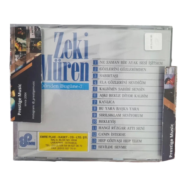 Zeki Müren CD - Dünden Bugüne | 7 (Türk Sanat Müziği | CD)Türk Sanat | Müziği | CD