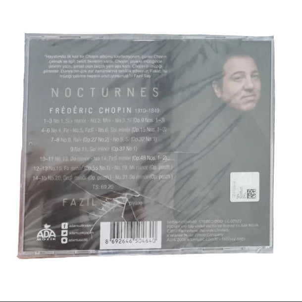 Fazıl Say - Chopin CD | Fazıl Say CHOPIN Nocturnes CD | Fazıl Say Piyano | CD
