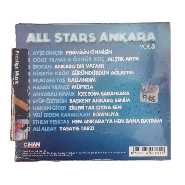 All Stars Ankara- Volume 3(CD)All Stars Ankara CD| Vol 3 | Çeşitli Sanatçılar 'dan | ALL STARS ANKARA | CD