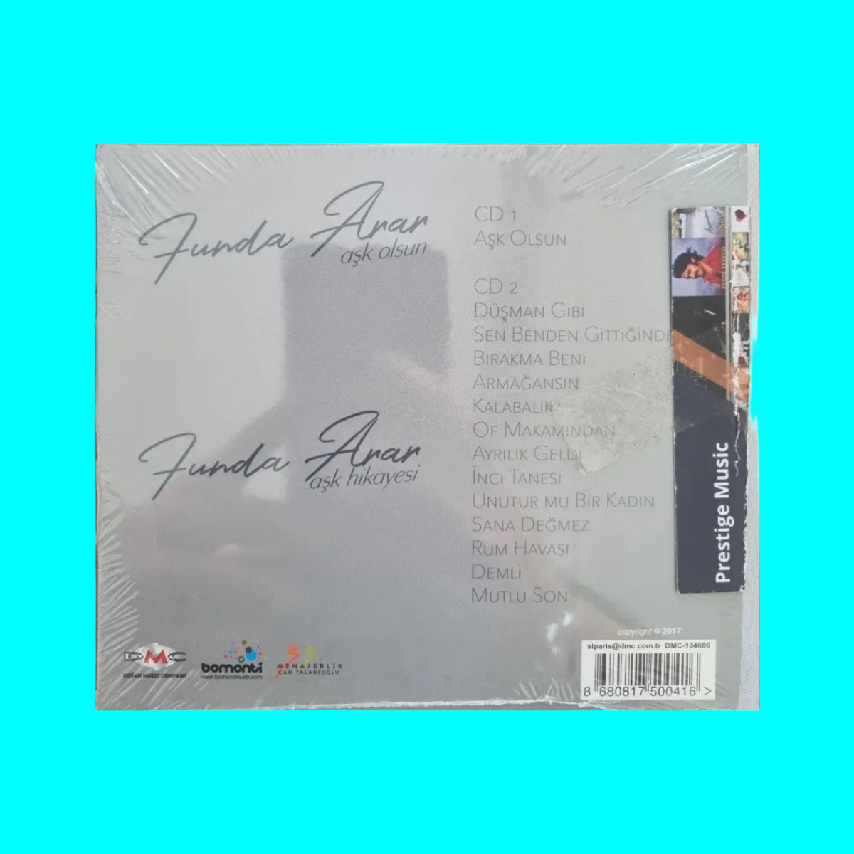 Funda Arar - Aşk Olsun-Aşk Hikayesi (2 CD)Türkçe CD