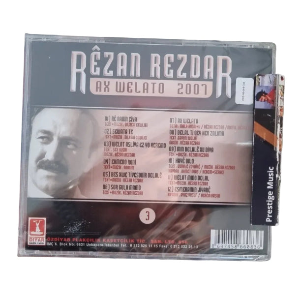 RÊZAN REZDAR - AX WELATO 2007(CD) Rêzan Rezdar Ax Welato 2007 CD |Kürtçe (Kurmancî ve Zazakî) CD