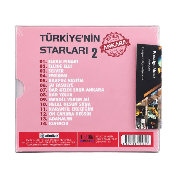 Türkiye'nin Starları CD - Türkiye'nin Starları 2 (CD) ANKARA Oyun Havaları | MADE IN ANKARA CD