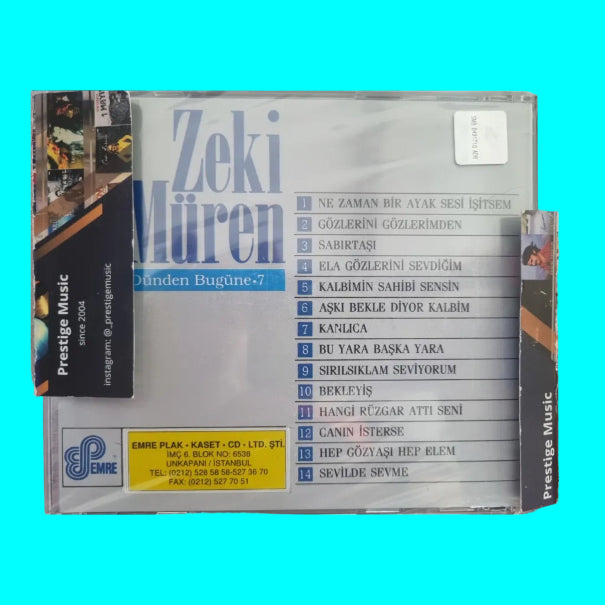 Zeki Müren CD - Dünden Bugüne | 7 (Türk Sanat Müziği | CD)Türk Sanat | Müziği | CD